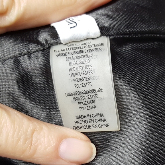 Calvin Klein Grey Faux Fur Cowl - Picture 4 of 5